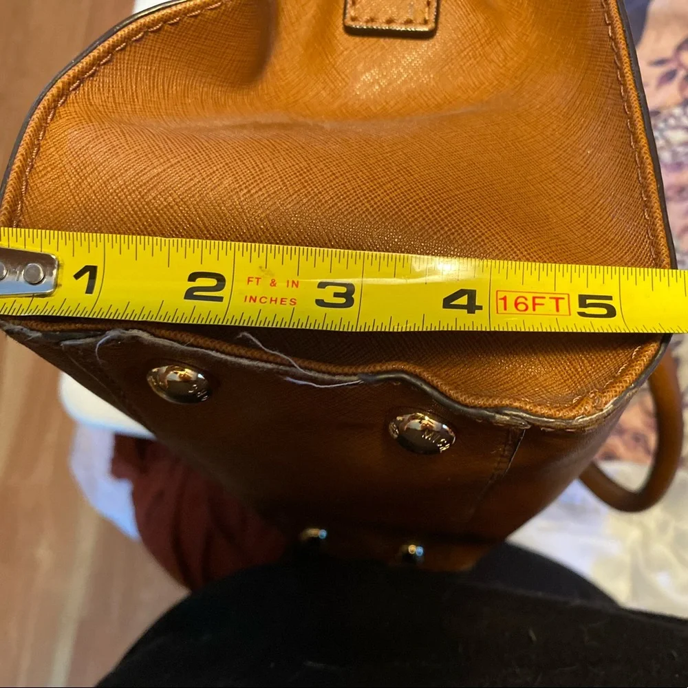 COPY - Michael Kors cognac brown Saffiano Leather Purse - Picture 12 of 14